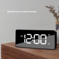 thumbnail image 4 of Reloj despertador digital LED Advancent con espejo y USB negro, 4 of 6