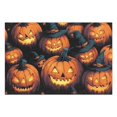 thumbnail image 2 of Horror Pumpkin Bat Spider Witch Halloween Placemats Set of 4 Farmhouse Spooky Halloween Place Mat Durable No Slip Outdoor Indoor Table Mats for Halloween Dining Table Accessories, 2 of 7