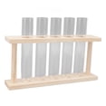 thumbnail image 3 of Plant Terrarium,5 Test Tube Plant Wooden Standwith Test Tube Test Tube Plant Terrarium Exceptional Craftsmanship, 3 of 8