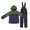Green, variant on Krdevn Boys 2 Piece Color Block Hooded Insulated Ski Jacket and Waterproof Snow Pants Windproof Kids Snowsuit Set for Winter Outdoor Skiing 4-5 Years,Blue