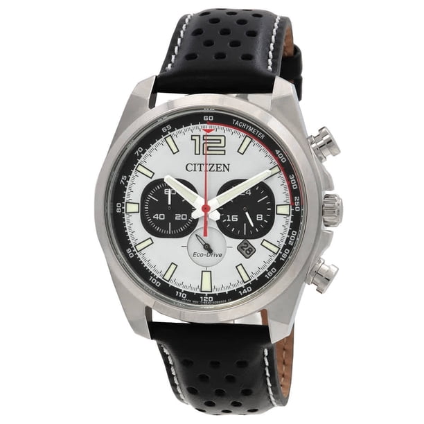 Citizen Reloj Eco-Drive Cronógrafo con Esfera Blanca para Hombre CA4640-09A