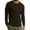 Basic Black, variant on SLM Men’s 100% Cotton Thermal Top Waffle Knit Henley Undershirt