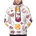 thumbnail image 4 of Hoodies for Men - Onion garlic funny Long Sleeve Comfrt Men'S Fashion Hoodies & Sweatshirts, Sweatshirts for Men Hoodies Pullover Clothing Clothes with Pouch, 4 of 7