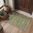 thumbnail image 2 of DEORAB 2x3 Area Rugs Persian Olive Green Low Pile Lightweight Machine Washable Non Slip Door Mat for Kitchen, Entryway, Front Door, 2 of 8
