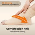 thumbnail image 4 of Ankle Compression Sleeve 30mmHg L Unisex Beige 20 For swelling 20-30 mmHg, 4 of 5
