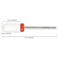 thumbnail image 2 of Pana 3/32" White Ceramic Smooth Top Large Barrel Nail Drill Bit - Fine Grit, 2 of 6