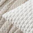 thumbnail image 2 of Throw Pillow Covers Soft Corduroy Decorative Set of 2 Boho Striped Pillow Covers Pillowcases Farmhouse Home Decor for Couch Bed Sofa Living Room 20x20 Inch Pure White, 2 of 13