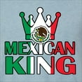 thumbnail image 5 of Wild Bobby Mexican King Latin Pride Men Premium Tri Blend Tee, Denim, XX-Large, 5 of 5
