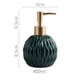 thumbnail image 2 of ¡Precios Reducidos!, Botella de jabón de manos de cerámica, decoración de baño, botella de loción de inodoro, dispensador de jabón geométrico moderno Akmoler, 2 of 8
