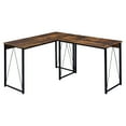 thumbnail image 3 of ACME Zaidin Writing Desk in Weathered Oak and Black, 3 of 9