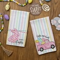 thumbnail image 3 of Easter Kitchen Towels Set of 2,Colorful Bunny Eggs Truck Dish Towels 18x26 Inch Drying Dishcloth,Farmhouse Holiday Seasonal Spring Decorations, 3 of 6