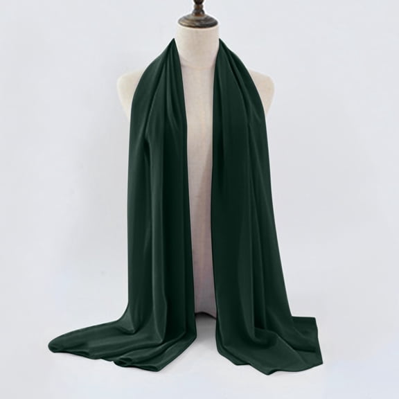 HuangHuanChen Chiffon Scarf for Women Soft Solid Color Shawl Muslim Hijab Lightweight Breathable Fashion Scarves Sun-proof Shawls Wrap Scarf for Women