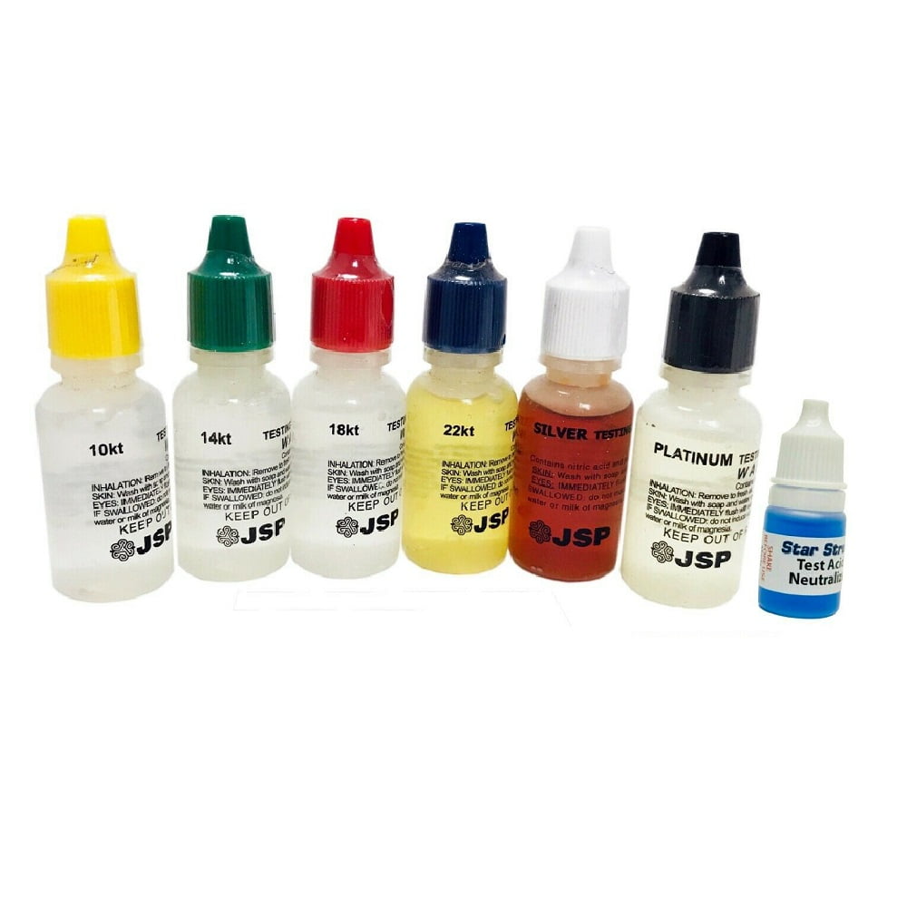 BRANDED Gold Silver Testing 6pcs Acid Jewelry Test Kit and Scratch