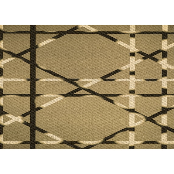 Ahgly Company Indoor Rectangle Patterned Red Dirt Brown Area Rugs, 5' x 7'