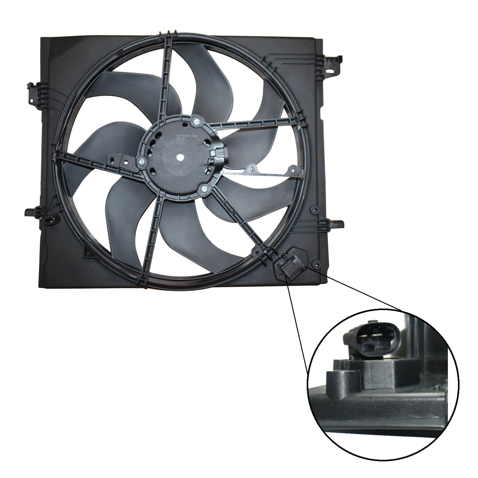 214816MA0A For 2017-2019 Nissan Rogue Sport 2.0L Radiator Cooling Fan Assembly