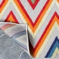 thumbnail image 5 of BNM Zig-Zag Indoor Outdoor Area Rug, 7' 10" x 9' 10", Cream, 5 of 8