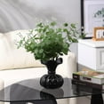 thumbnail image 4 of Black Pumpkin Ceramic Vase, Minimalist Boho Flower Vase for Pampas Grass & Dried Bouquets, Large Home Decor for Shelf, Desk, Office, Fireplace Mantel & Wedding Display, 4 of 7