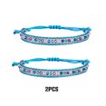 thumbnail image 2 of Jumpingount 2 piezas de pulseras de cristal de estilo bohemio para mujer, fiesta de niñas, viaje, brazalete tejido ajustable, adorno, regalo de Ropa, zapatos y accesorios Miscelánea Tipo 1, 2 of 6