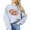 Gray Sweatshirt, variant on Trendy Floral Football Sweatshirt for Women, Teens & Kids Flower Fall Sports Pullover Black Sweatshirt Adult Medium