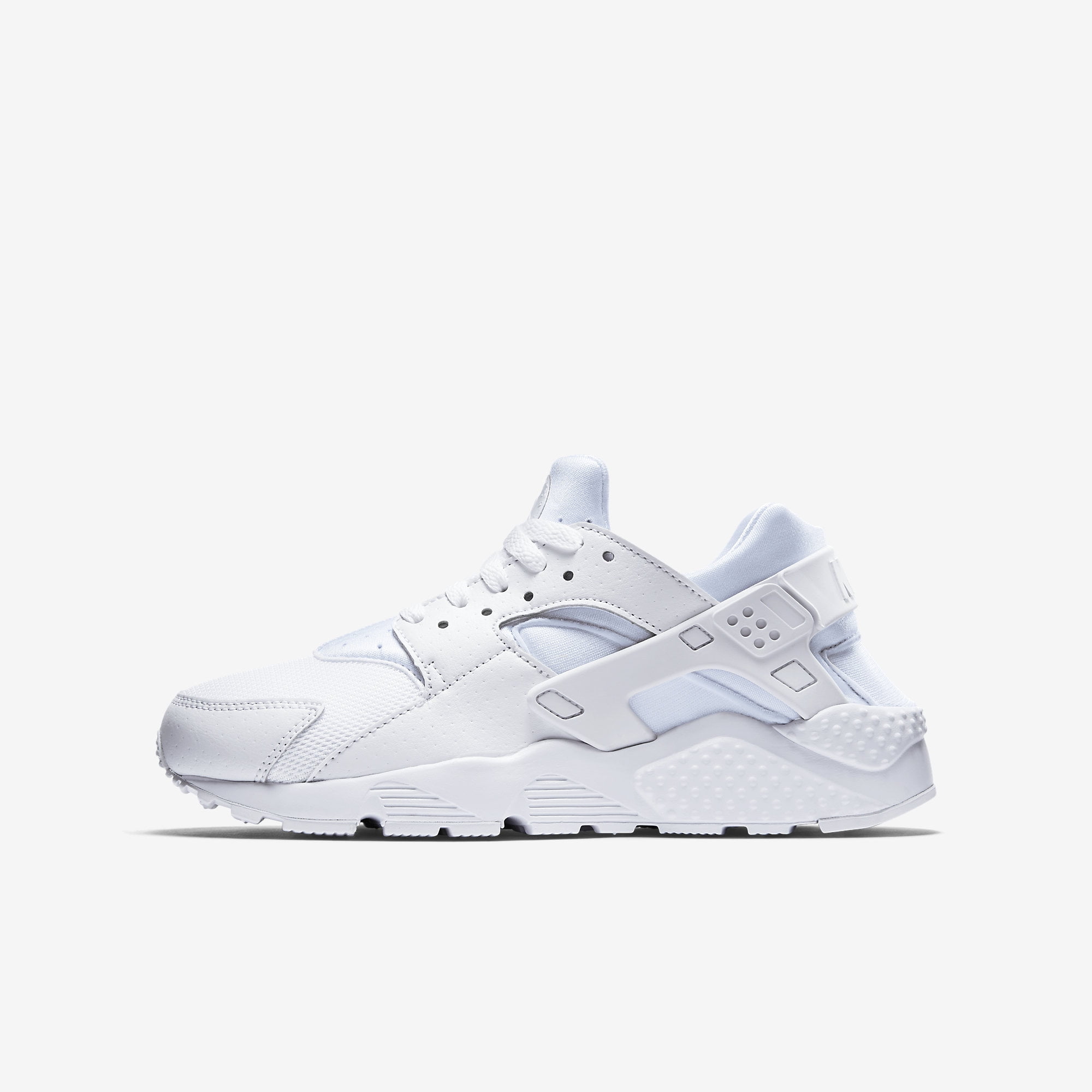 nike huarache run gs white