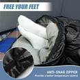 thumbnail image 6 of COWIN Sleeping Bags for Adults Backpacking Lightweight Waterproof 41℉-59℉ for Camping Hiking Outdoor Travel with Compression Bags 3.52lb , Black, 6 of 9