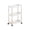 🥑 White_Hot#1710, variant on Slim 3-Tier Rolling Storage Cart Rack, Narrow Space Organizer with 360° Wheels,Shelves & Hooks, Plastic Utility Trolley, White or Black