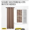 thumbnail image 2 of NICETOWN Room Divider Heavy Curtain Screen Partitions, Privacy Vertical Blinds for Patio Sling Door, Blackout Window Curtain, Extra Wide Drapes for Bedroom, 1 Panel, 10ft Wide by 7ft Long, Cappuccino, 2 of 6