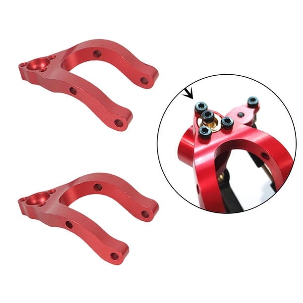 Base de eje de dirección de Carrier brazos de suspensión inferior Kits de actualización para 1:10 per per per RC Car Racing Rojo R552R Yotijar portador del eje de dirección del coche rc