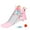 pink, variant on Ealing 3 in 1 Toddler Slide,Foldable Baby Climber Playset with Basketball Hoop,Indoor Indoor Outdoor 49.2in Small Slide for Ages 1-3, Pink