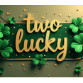 thumbnail image 4 of Green Shamrock Gold Sparkle Two Lucky Banner Backdrop Party Decorations St Patricks Day Supplies Photography Props Celebration Background, 4 of 4