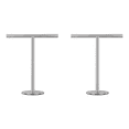 thumbnail image 1 of 2X Porte-Serviettes Debout Finition Brossée, Base Robuste, Support de Serviette en Acier Inoxydable en Forme de T pour Salle de Bain, Cuisine, 1 of 6