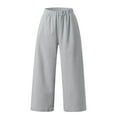thumbnail image 3 of FNFYFH Clearance Comfortable Ladies Linen Trousers, 3 of 4