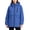 Blue, variant on Fancifize Zip Up Hooded Windbreaker for Women, Long Sleeve Casual Windproof Jacket with Pocket, Outdoor Hiking Coat