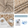 thumbnail image 4 of Brown Floral Blackout Curtains for Bedroom/Living Room, Thermal Insulated Kitchen Curtains, Vintage Rustic Flowers Botanical Spring Grommet Darkening Window Treatment Drapes 42"x63"x2, 4 of 8
