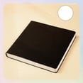thumbnail image 5 of 1 Pack Square Small Notebooks, Blank Pages Sketchbooks Travel Journal, Hardcover Writing Notebook for Home Classroom Office, Diary Memo Sketching PU Leather, 8x8 inches, 228 Pages, Black, 5 of 5