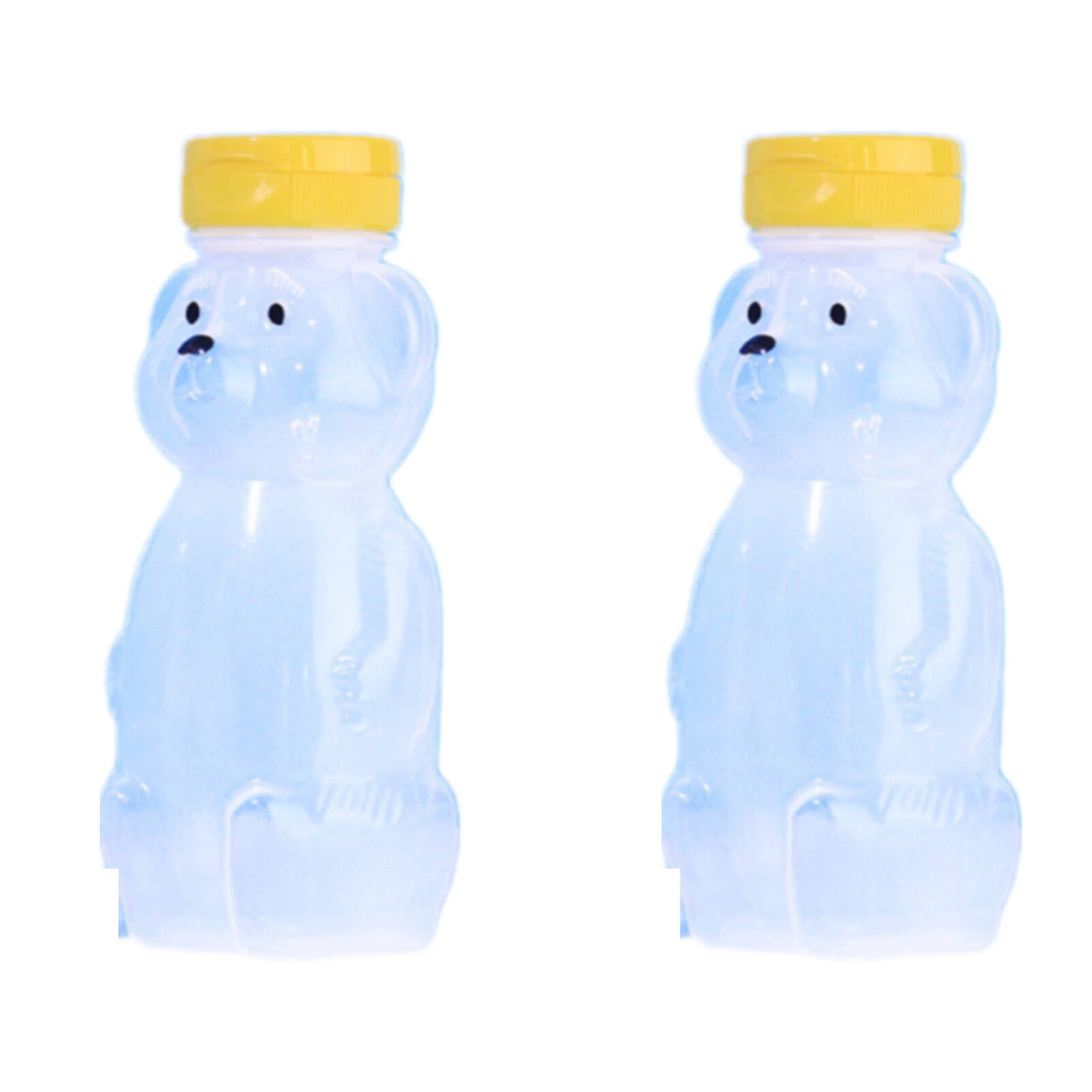 ACDANC 2Pcs Honey Bear Straw Cup Compact Bottle Honey Bear Straw Cup for Babies Trendy & Cute Sippy Cup with Straw Cups,Style1
