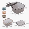 thumbnail image 2 of Large Denture Case with Lid, Upgrade 3 Layer Design Denture Baths & Mouth Guard Container, Personal Orthodontic Supplies for Storage/Washing/Soaking,Orange, 2 of 7