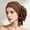 Coffee, variant on Womens Headbands Solid Color Pre-Tied Turban Cap Layered Ruffled Brim Stretch Head Wraps for Indoor Rest Daily Outings Navy
