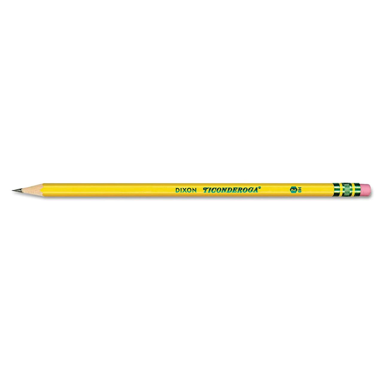 Ticonderoga Pre-Sharpened Pencil, HB #2, Yellow Barrel, 30ct. -Pack of 2