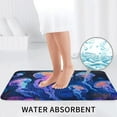 thumbnail image 6 of Bathroom Rugs Sets 3 Piece - Glowing Deep Sea Jellyfish Absorbent Non Slip Bath Mats, U-Shape Toilet Lid Cover, Contour Mat, Soft Washable Shower Mats Bath Rug Mat for Bathroom Tub Toilet, 6 of 7