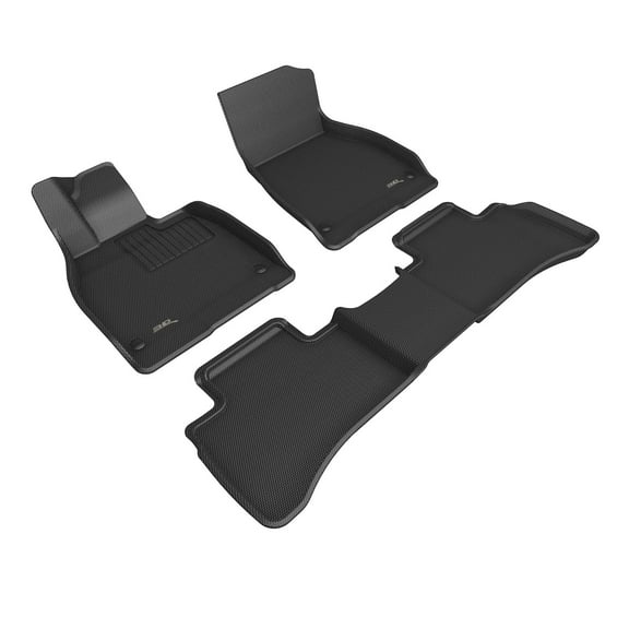 3D MAXpider Custom Fit Kagu Floor Mat (Black) Compatible with Mercedes-Benz Eqs Sedan 2022-2025 - Full Set