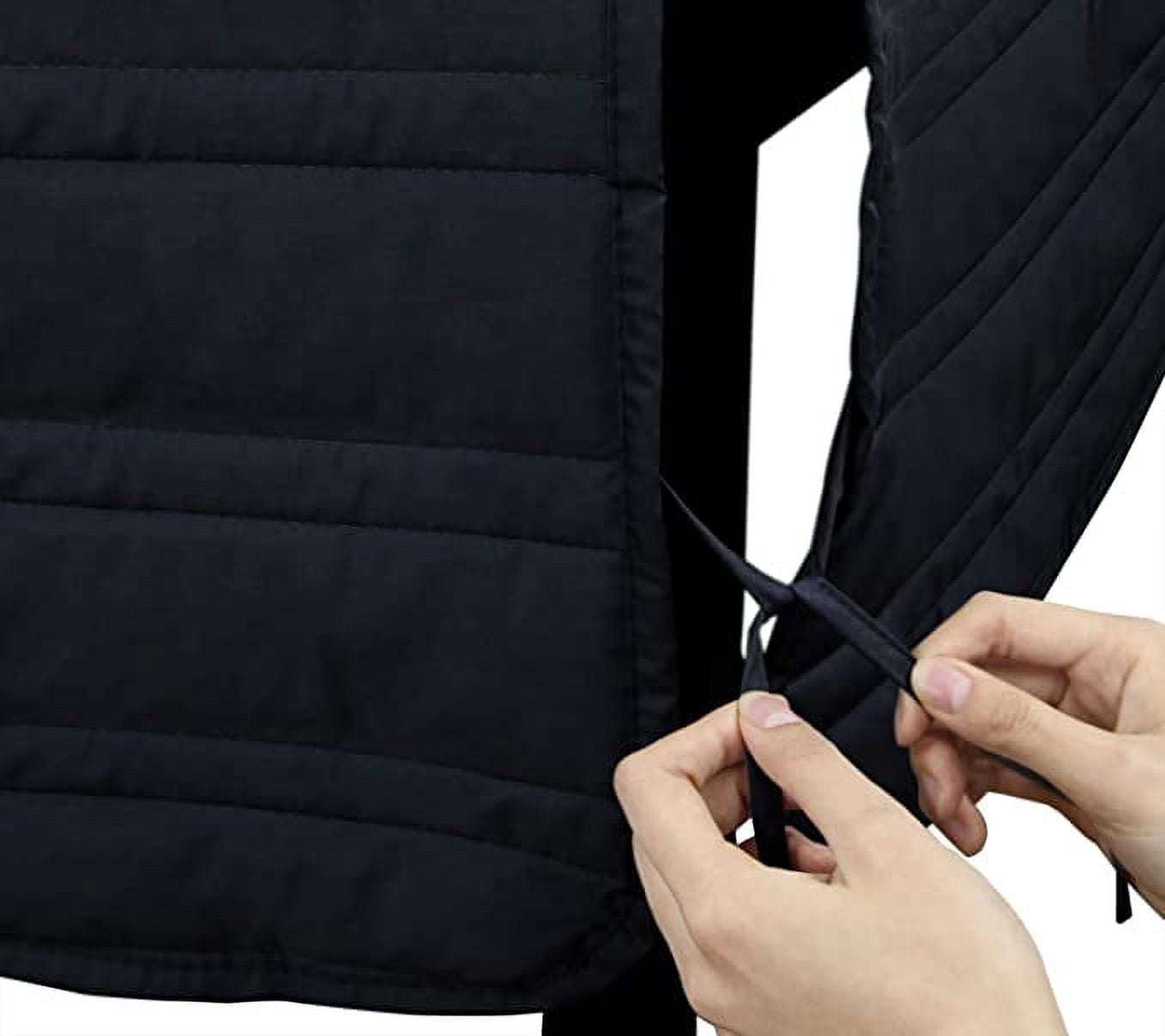 Marquess Tailored Bed Skirt King Size with Spilt Corner 14 inch Drop,Cotton Blended Quilted Bed Skirt Black Color