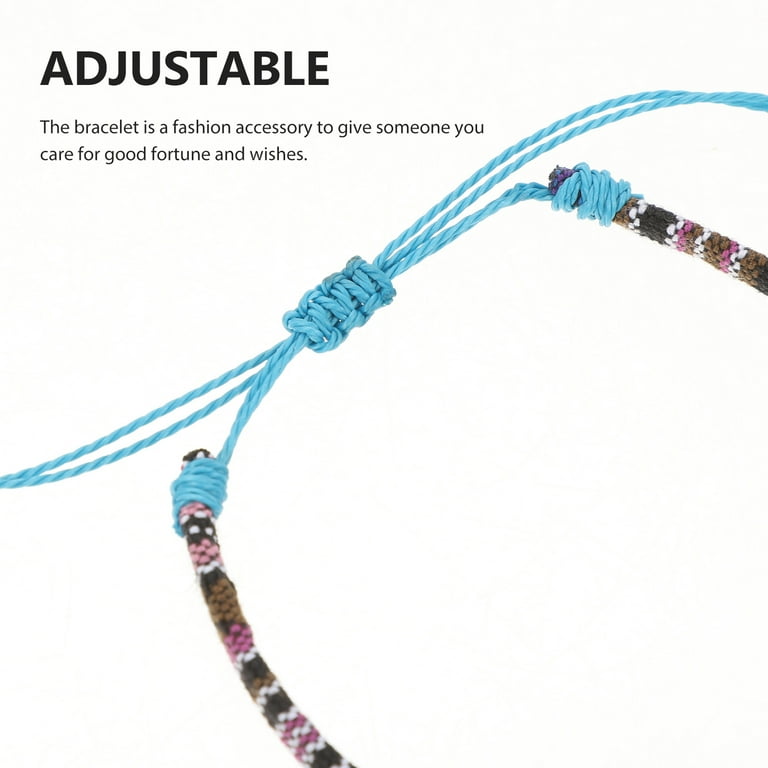 ブレスレット LABEL K BRAIDED FABRIC BRACELET (BR-TISSE_WHIFAMILYGANG) 5Pcs Woven Bracelets Adjustable Braided Bracelet Woven