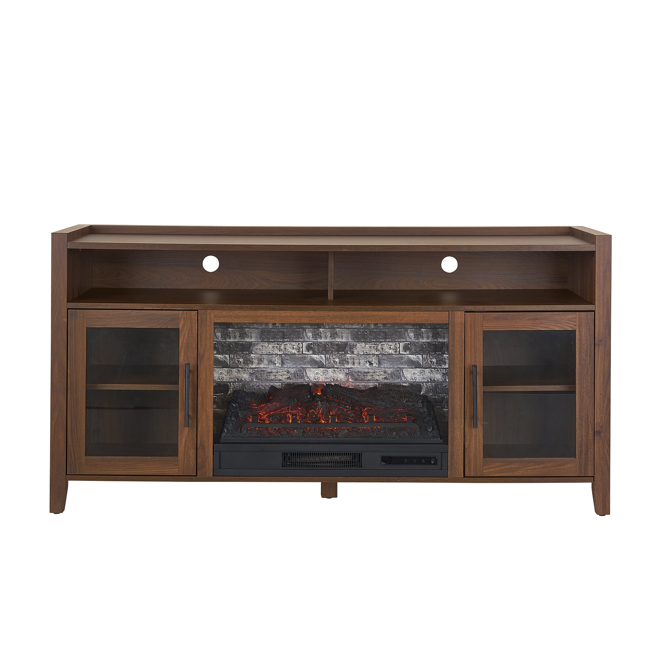 Better Homes & Gardens Reading Fireplace TV Stand for TVs up to 65" , Walnut