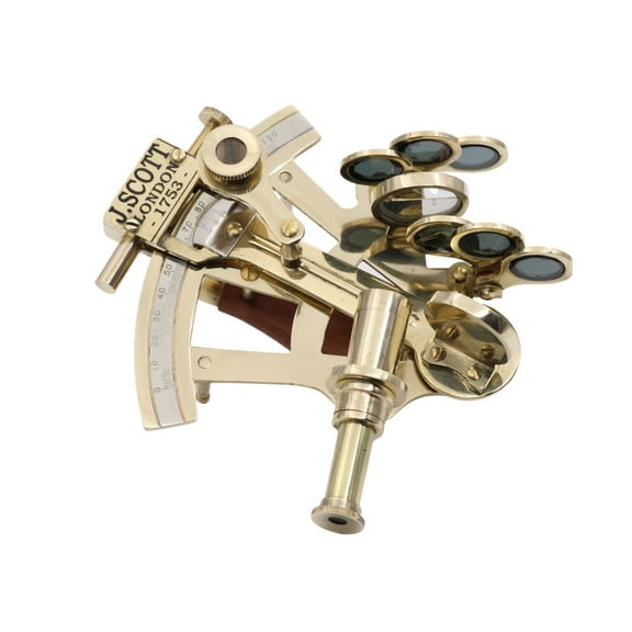 RII Pocket Sextant J. Scott London Nautical Navy Sailors Brass, Determine Latitude & Longitude, Galactic Gifting Sextant, Wedding