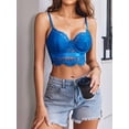 thumbnail image 3 of Avidlove Sexy Lace Bralette Bra for Women Lingerie V Neck Strap Bustier Tank Tops Lace Cami Crop Tops, 3 of 7