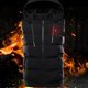 thumbnail image 2 of Chaqueta calefactora con capucha desmontable, chaleco calefactor eléctrico lavable para hombres y mujeres, chaquetas de invierno, abrigo, 3 niveles de calefacción, 9 zonas de calefacción, 2 of 5