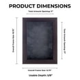 thumbnail image 3 of 11x17 Brown Walnut Shadowbox Frame - Shadow Box Frame Interior Size 11x17 by 7/8" Deep - Dark Grey, 3 of 6