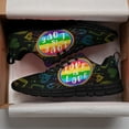 thumbnail image 3 of LGBT Pride Love Is Love Shoes for Men Women Running Sneakers Breathable Casual Sport Tennis Shoes Gift for Him Her Black Size 6, 3 of 5