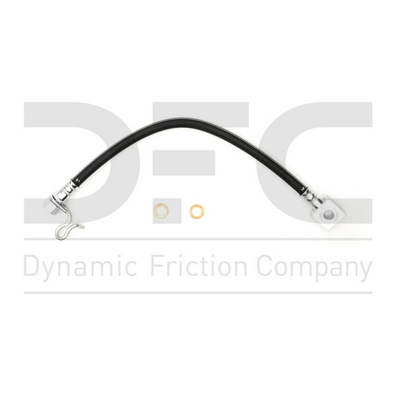 Rear Lower Left Dynamic Friction Company Brake Line Hose 350-54650 For 2010-2011 Ford F-150